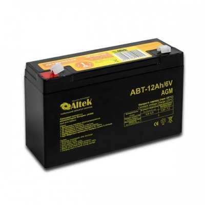Акумуляторна батарея ALTEK ABT 12AH 6V AGM altek12ah фото