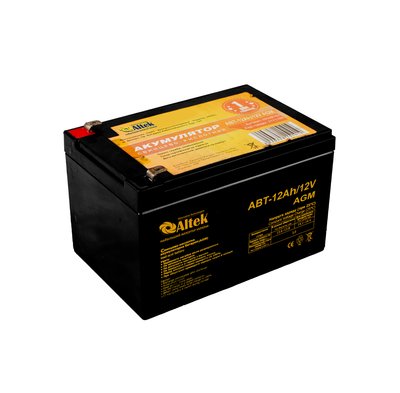 Акумуляторна батарея ALTEK ABT 12Аh 12V AGM altek12ah12v фото