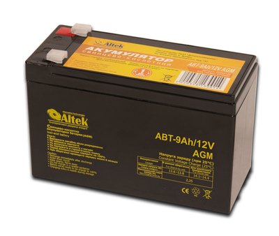 Аккумуляторная батарея ALTEK ABT 9Аh/12V AGM altek9ah фото