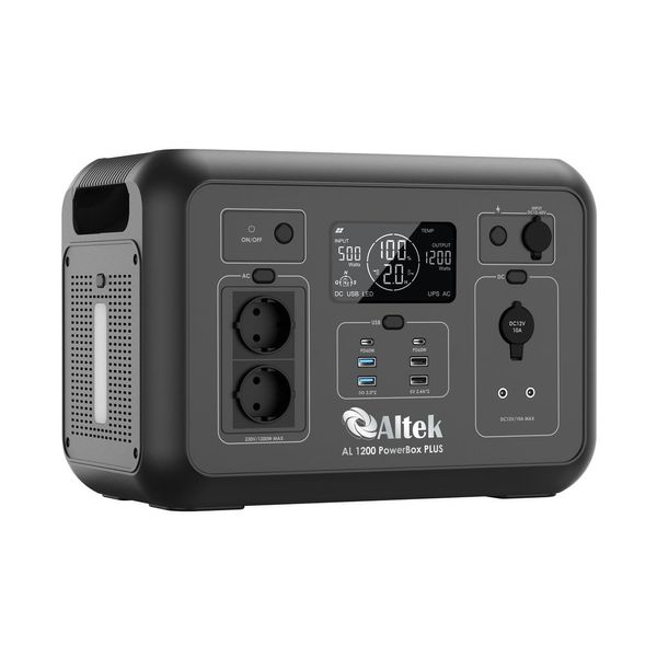 Портативна зарядна станція ALTEK AL 1200 PowerBox PLUS (1008 Вт·г) power-plus1200 фото