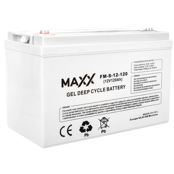 Акумуляторна батарея 4SUN MAXX (120Ah, 12V, GEL) 4SUN-120ah12v фото