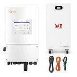 Комплект резервного живлення №245 (48В 8 кВт) : Інвертор Solis S6-EH1P8K-L-PLUS (8 кВт, 48В) + АКБ SKE SK-ST15000 (15 кВт&middot;год, 51.2В, 300А&middot;год) + набір проводів set245 фото