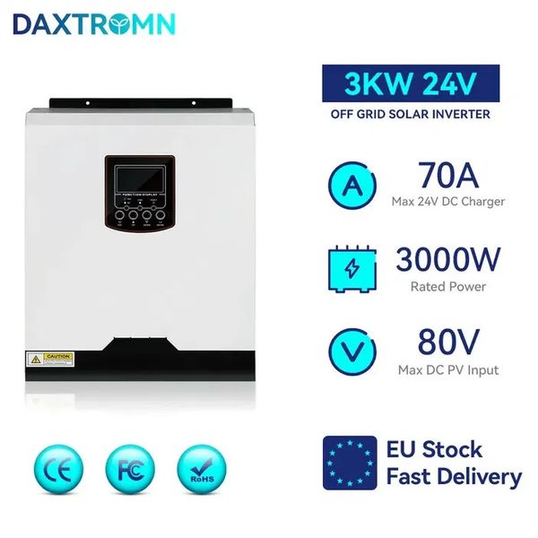 Гибридный инвертор Daxtromn 3000 Вт 24V с чистой синусоидальной волной daxtromn3kw фото