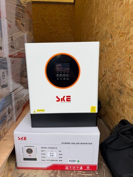 Комплект резервного питания №250 (48В 6.2 кВт) : Инвертор SKE PH6200-PL (6.2 кВт, 48В) + АКБ DAH Solar DHN-LVWES05-G1 (5.12 кВт&middot;ч, 51.2В, 100А&middot;ч) + набор проводов set250 фото