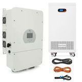 Комплект резервного живлення №254 (48В 8 кВт) : Інвертор Deye SUN-8K-SG01LP1-EU (8 кВт, 48В) + АКБ GBP-Pro-I LiFePo4 (16,08 кВт&middot;год, 51,2 В, 314AH) + набір проводів set254 фото