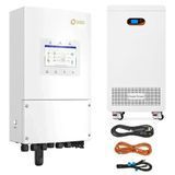 Комплект резервного живлення №256 (48В 6 кВт) : Інвертор Solis S6-EH1P6K-L-PLUS (6 кВт, 48В) + АКБ GBP-Pro-I LiFePo4 (16,08 кВт&middot;год, 51,2 В, 314AH) + набір проводів set256 фото